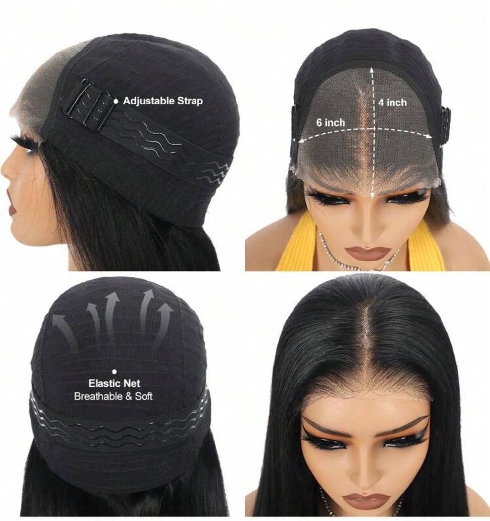Gloria 24” Straight Wig – Human Blend