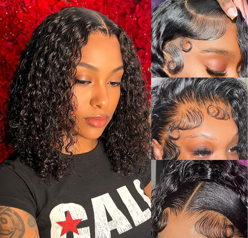 5×5 Glueless Deep Curly Human Hair Wig