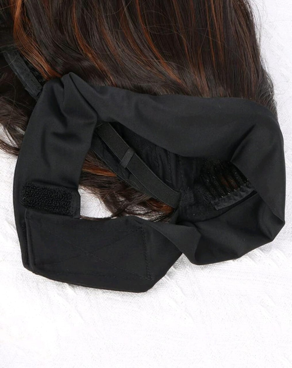 30" Ombré Honey Brown Headband Wig – Long Wavy