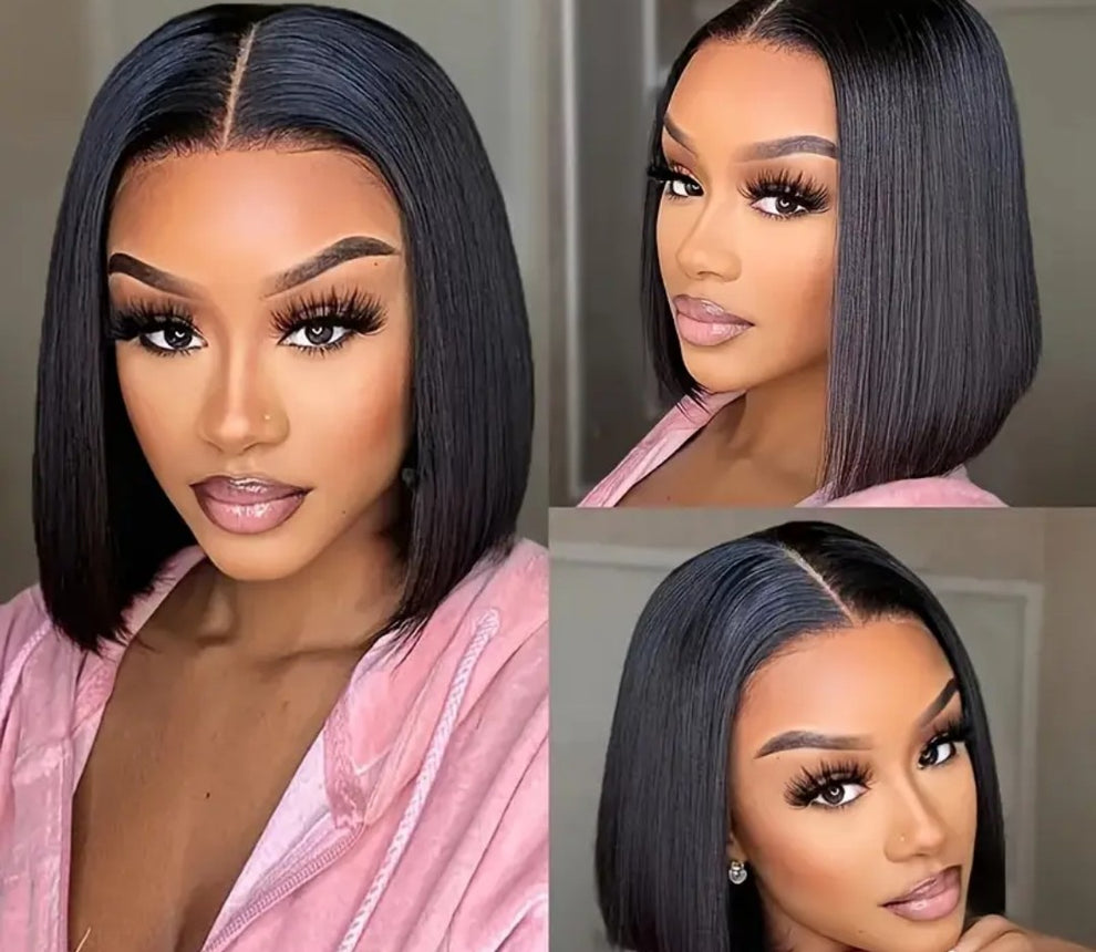 10" Brazilian Straight Bob 13×4 Lace Front Wig