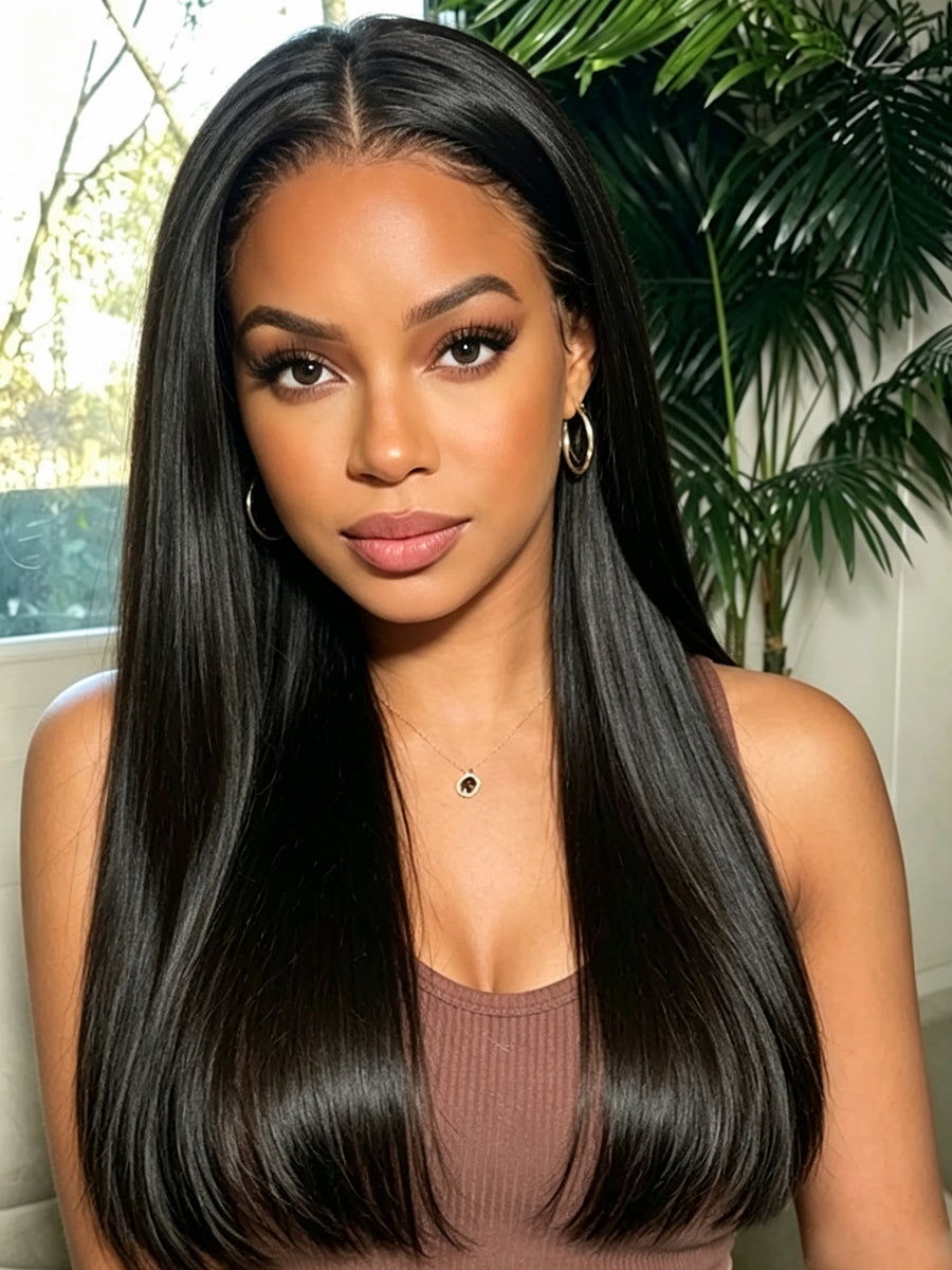 13×4 SDD Vietnamese Straight Lace Front Wig – Natural Black