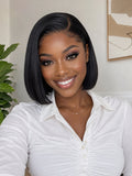 5×5 C-Part Glueless Straight Bob Wig – Double Drawn
