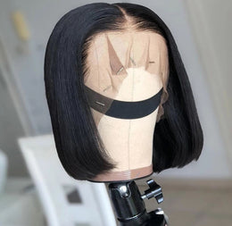 Brazilian Human Hair 13×4 Frontal Bob Wig