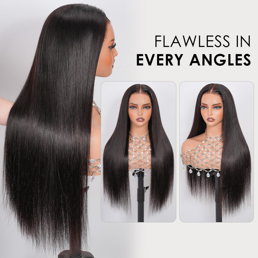 13×4 SDD Vietnamese Straight Lace Front Wig – Natural Black