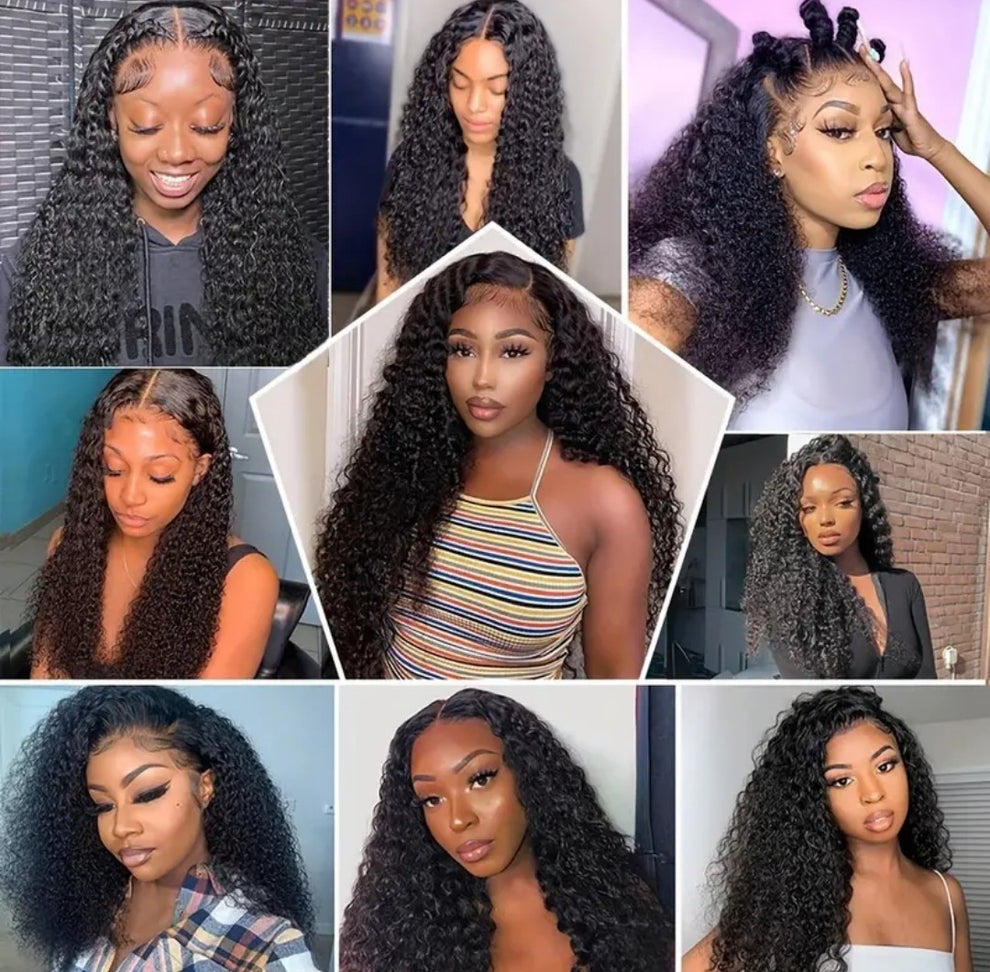 22" Brazilian Water Wave Glueless 13×4 Frontal Wig