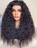 20" Water Wave Headband Wig – Human Blend