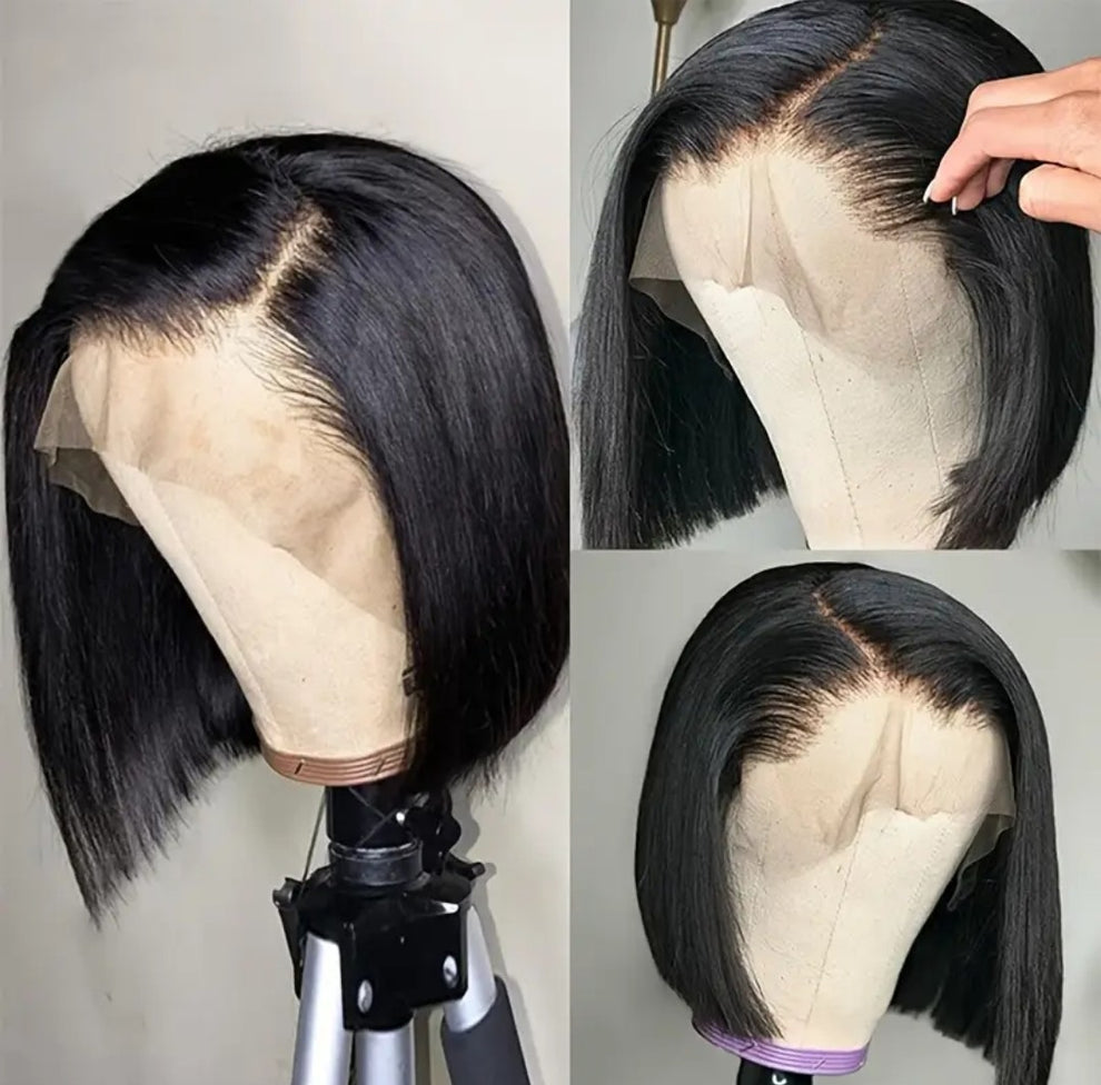 10" Brazilian Straight Bob 13×4 Lace Front Wig