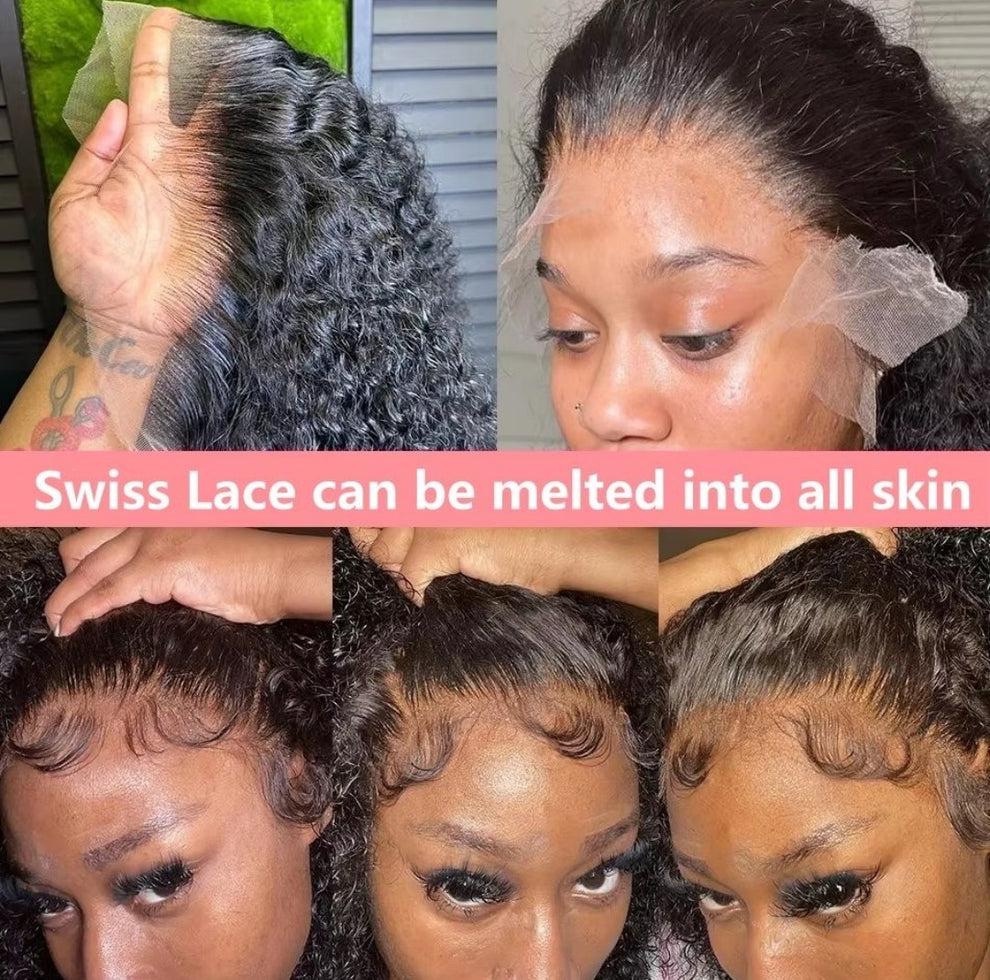 22" Brazilian Water Wave Glueless 13×4 Frontal Wig